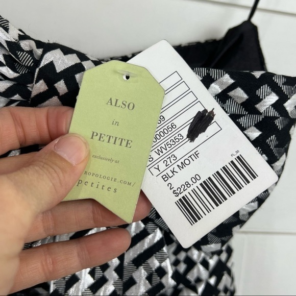 NEW Eva Franco Anthropologie 2 FIFI Metallic Strapless Party Dress - Picture 7 of 9